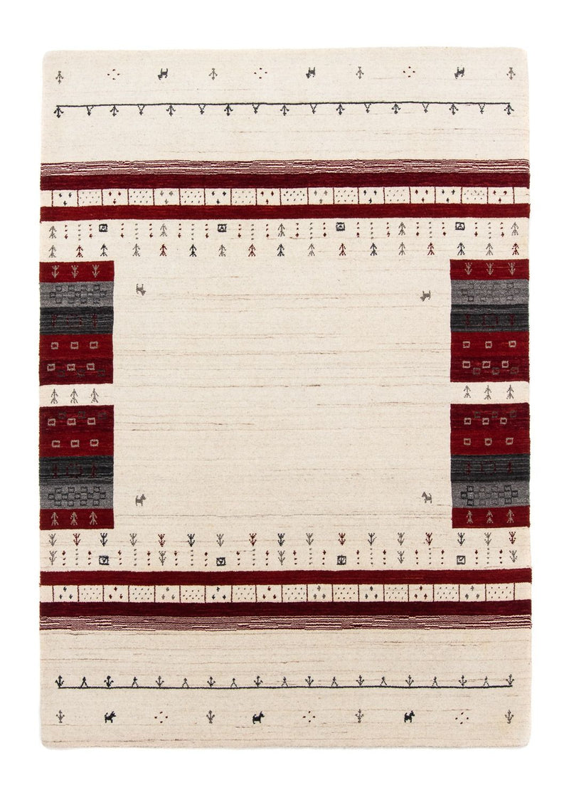 Alfombra Gabbeh - Loribaft Persa - 200 x 143 cm - beige