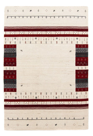 Alfombra Gabbeh - Loribaft Persa - 201 x 140 cm - beige