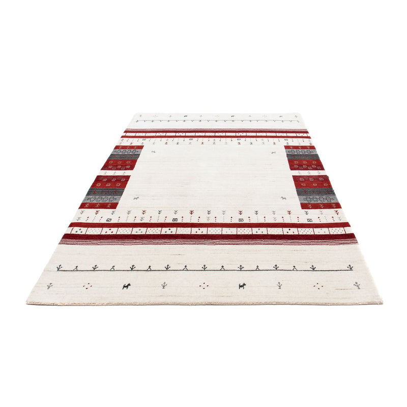 Alfombra Gabbeh - Loribaft Persa - 201 x 140 cm - beige