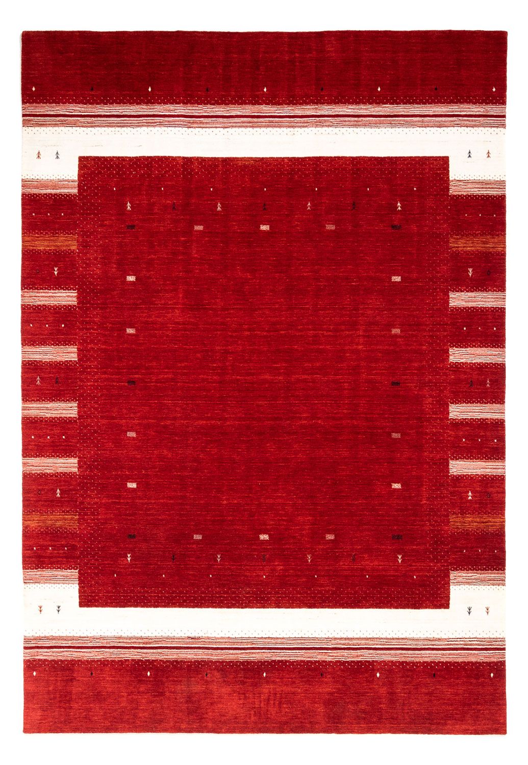 Alfombra Gabbeh - Loribaft Persa - 350 x 247 cm - rojo