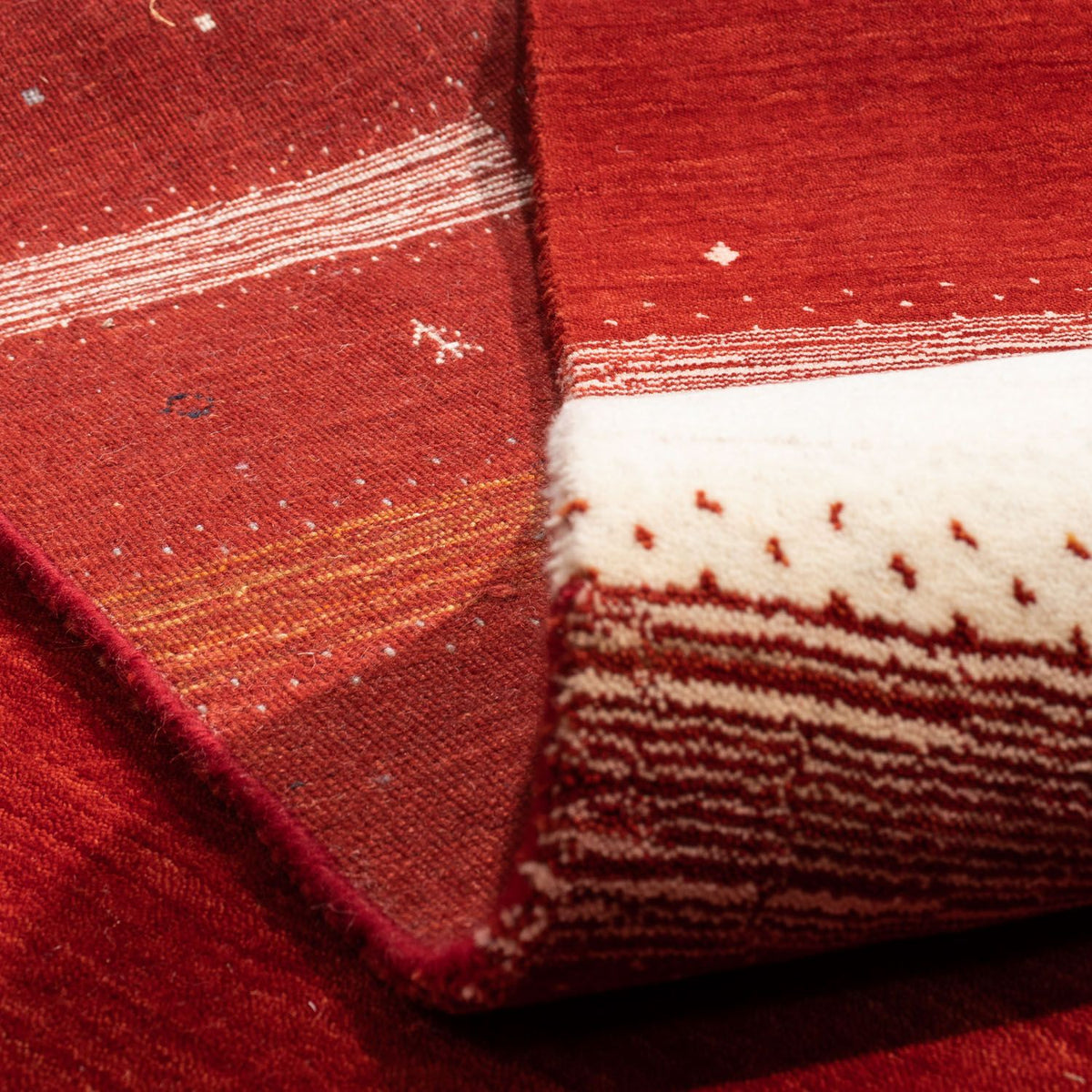 Alfombra Gabbeh - Loribaft Persa - 350 x 247 cm - rojo