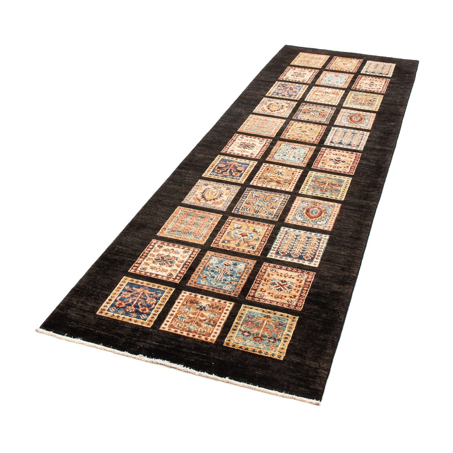 Alfombra de pasillo Alfombra Ziegler - 248 x 76 cm - azul oscuro