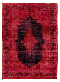 Alfombra Vintage - 349 x 258 cm - rojo oscuro