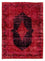 Alfombra Vintage - 349 x 258 cm - rojo oscuro