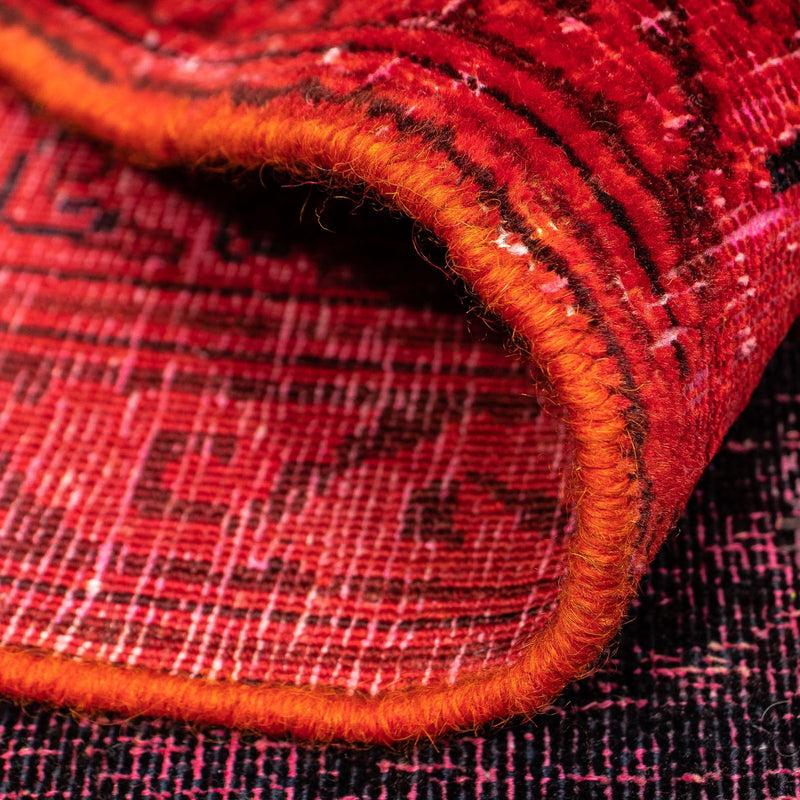 Alfombra Vintage - 349 x 258 cm - rojo oscuro
