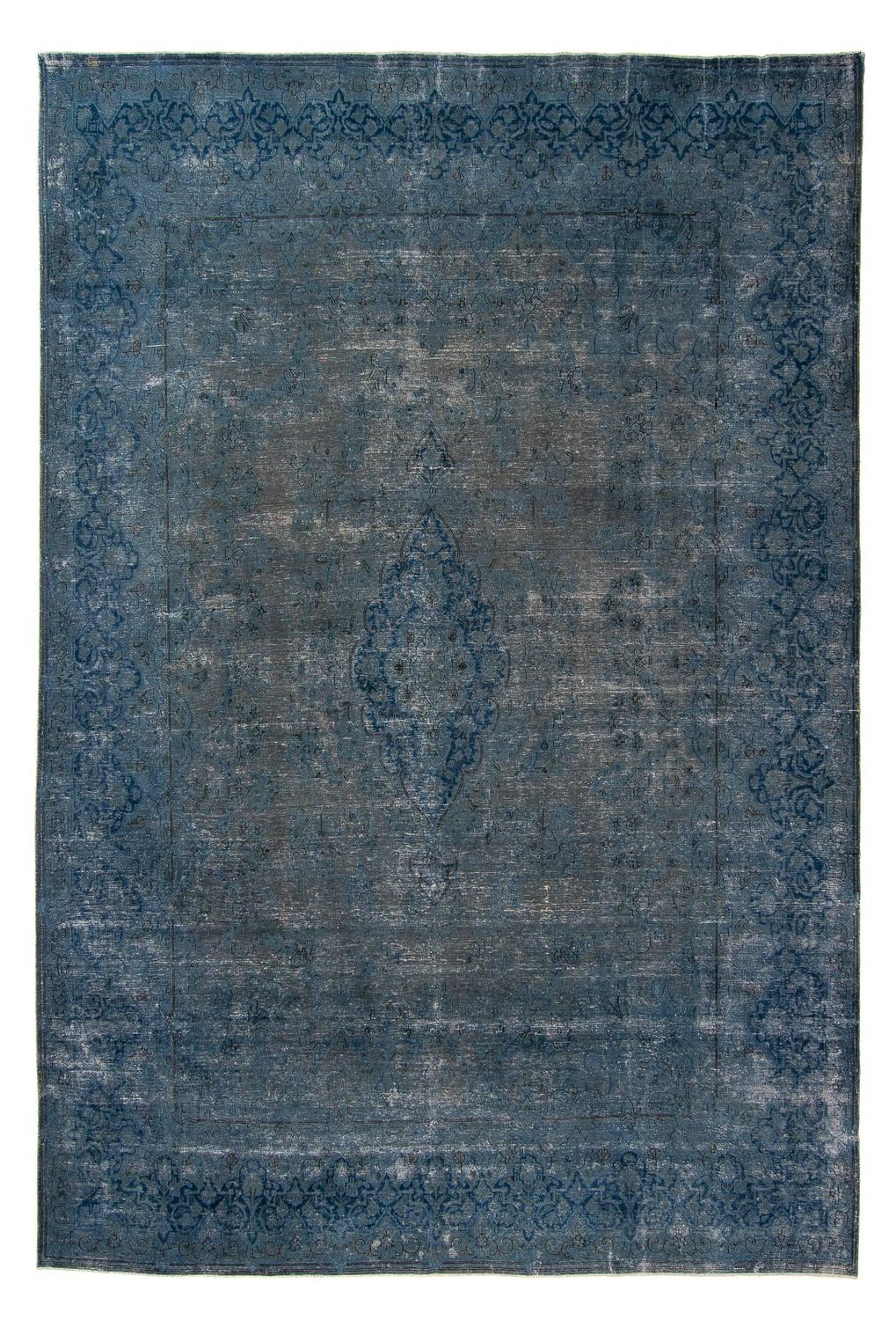 Alfombra Vintage - 386 x 290 cm - azul oscuro
