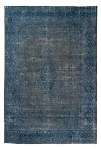 Alfombra Vintage - 386 x 290 cm - azul oscuro