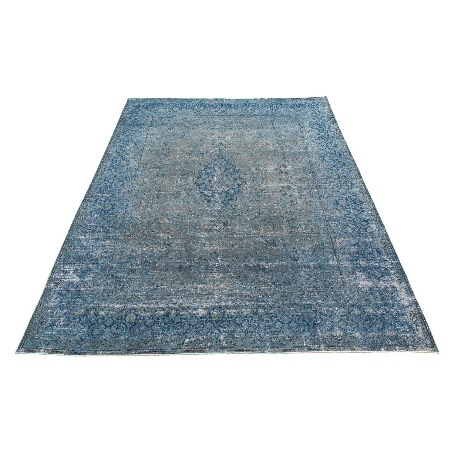 Alfombra Vintage - 386 x 290 cm - azul oscuro