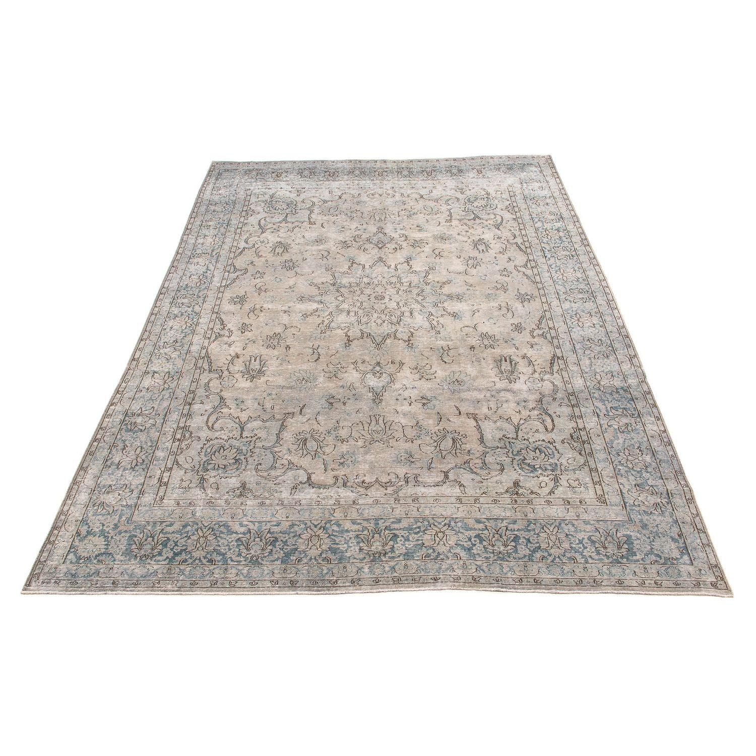 Alfombra Vintage - 389 x 290 cm - gris