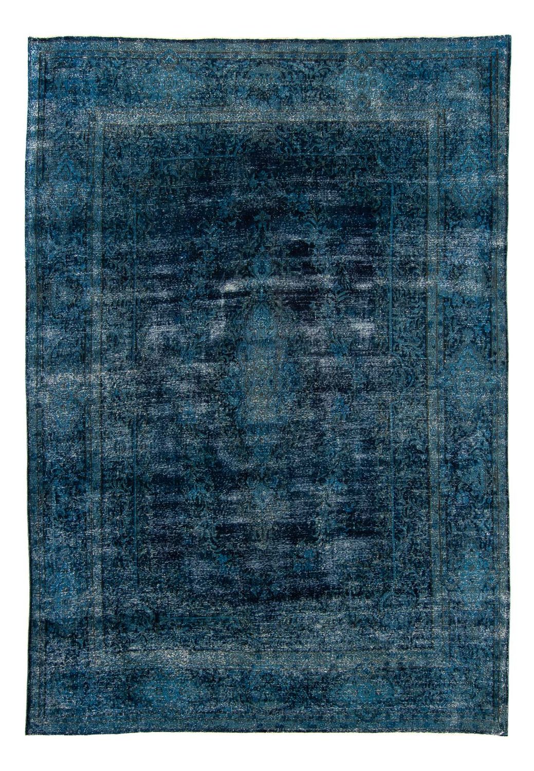 Alfombra Vintage - 384 x 293 cm - azul oscuro