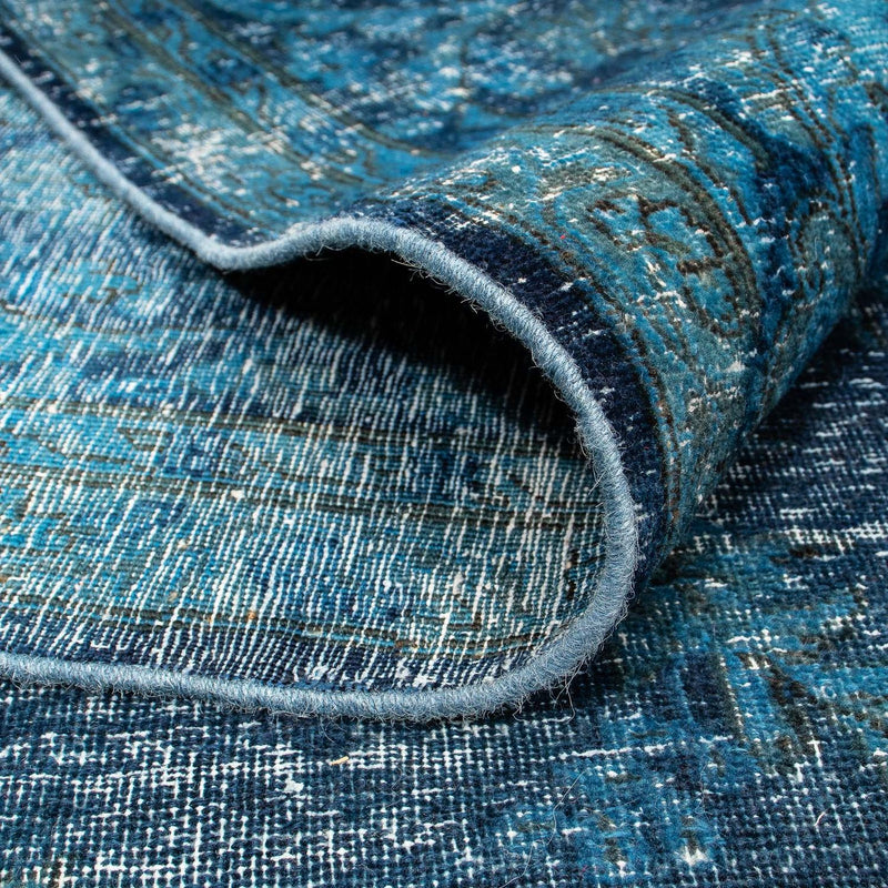 Alfombra Vintage - 384 x 293 cm - azul oscuro