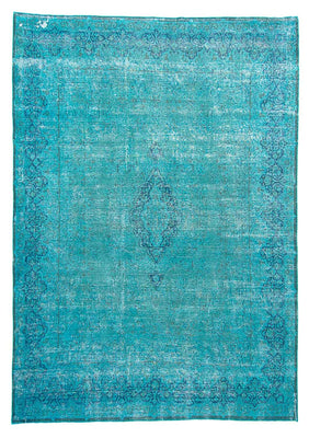 Alfombra Vintage - 395 x 295 cm - azul