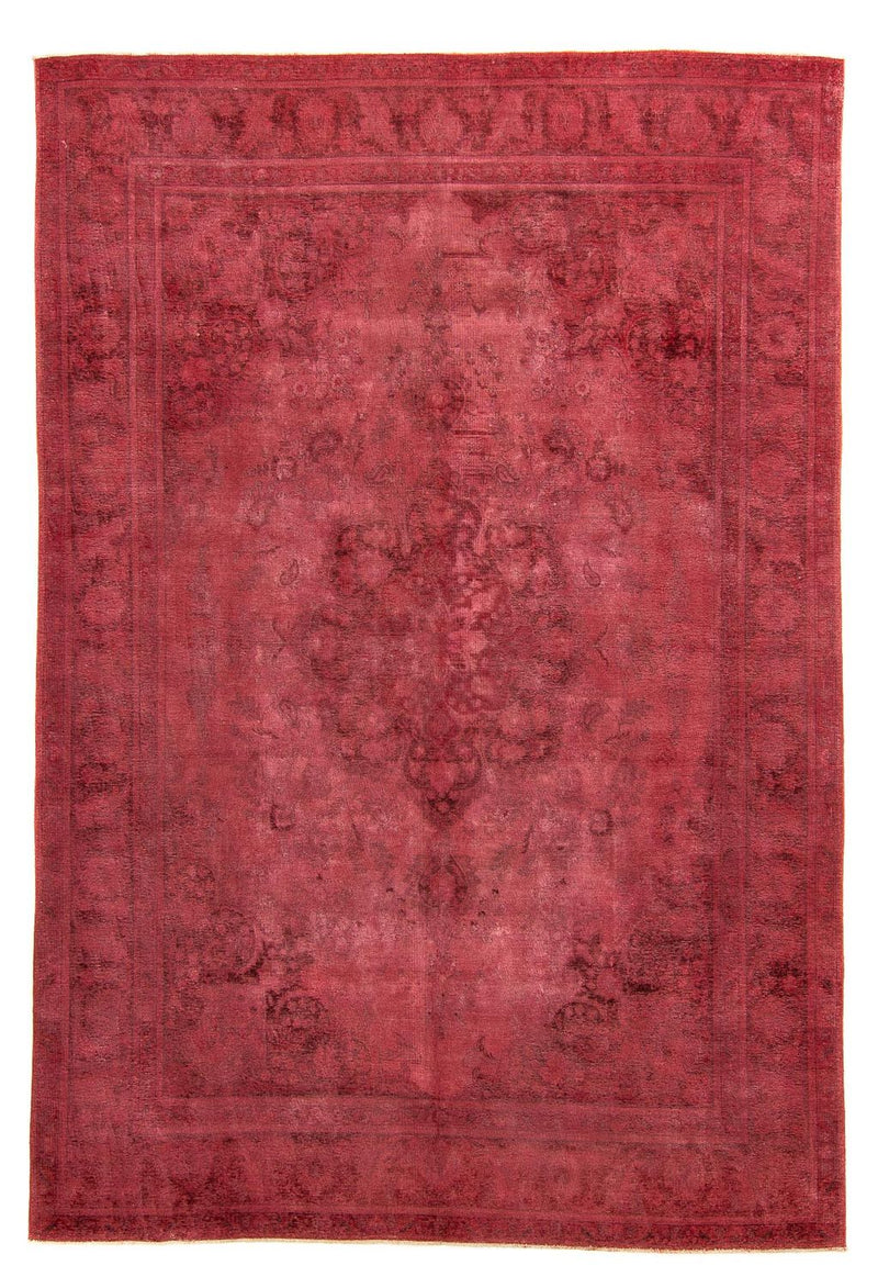 Alfombra Vintage - 383 x 285 cm - rojo oscuro