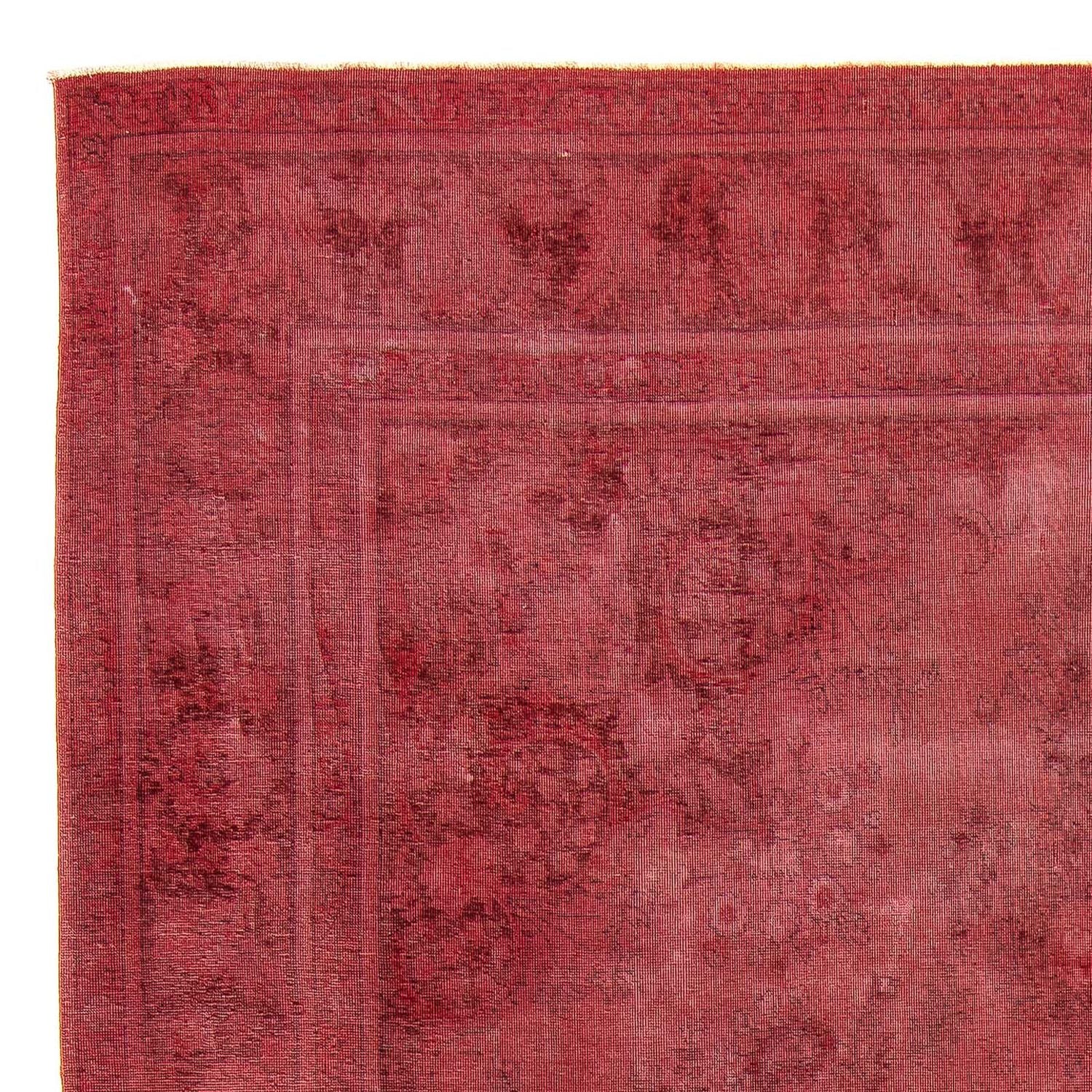 Alfombra Vintage - 383 x 285 cm - rojo oscuro