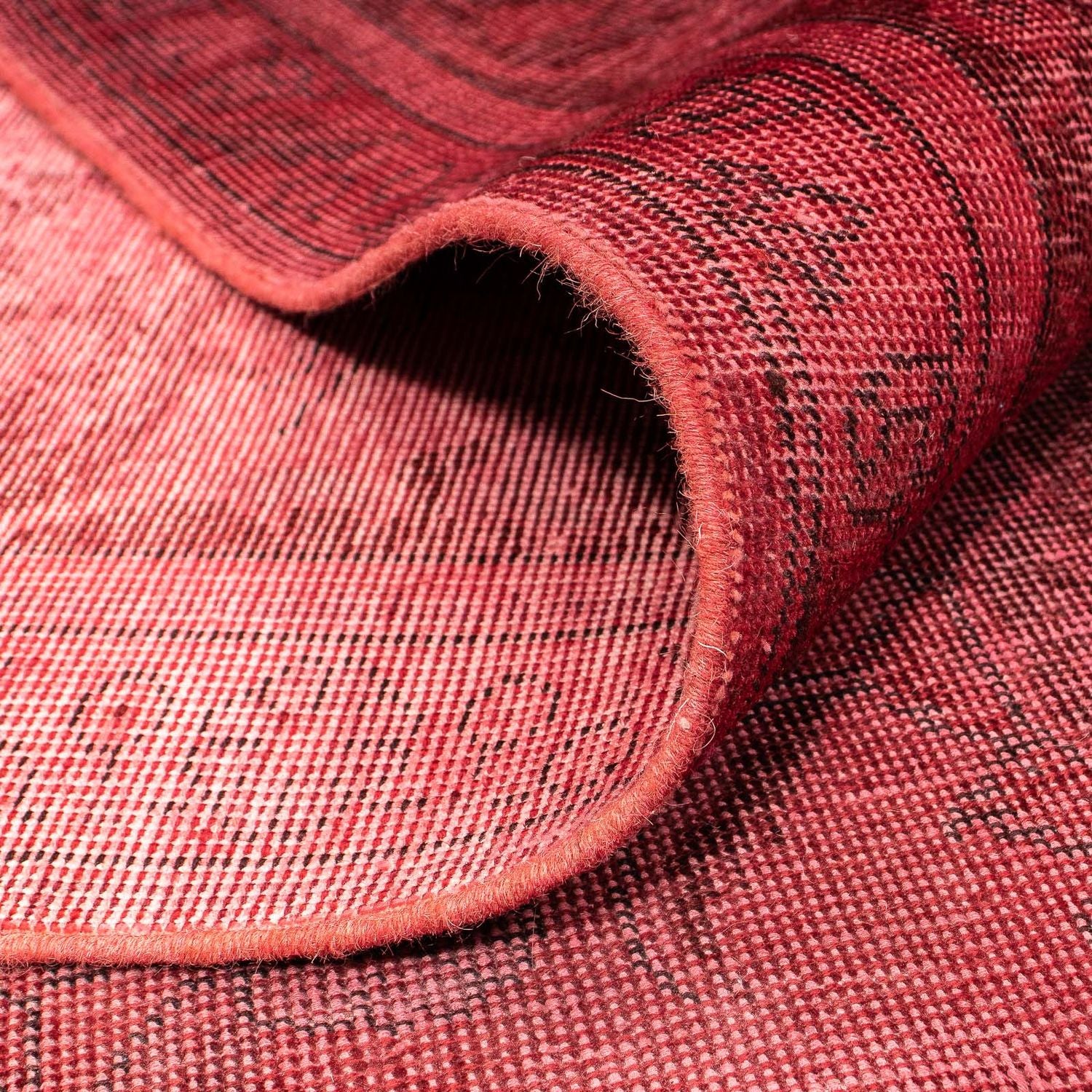 Alfombra Vintage - 383 x 285 cm - rojo oscuro
