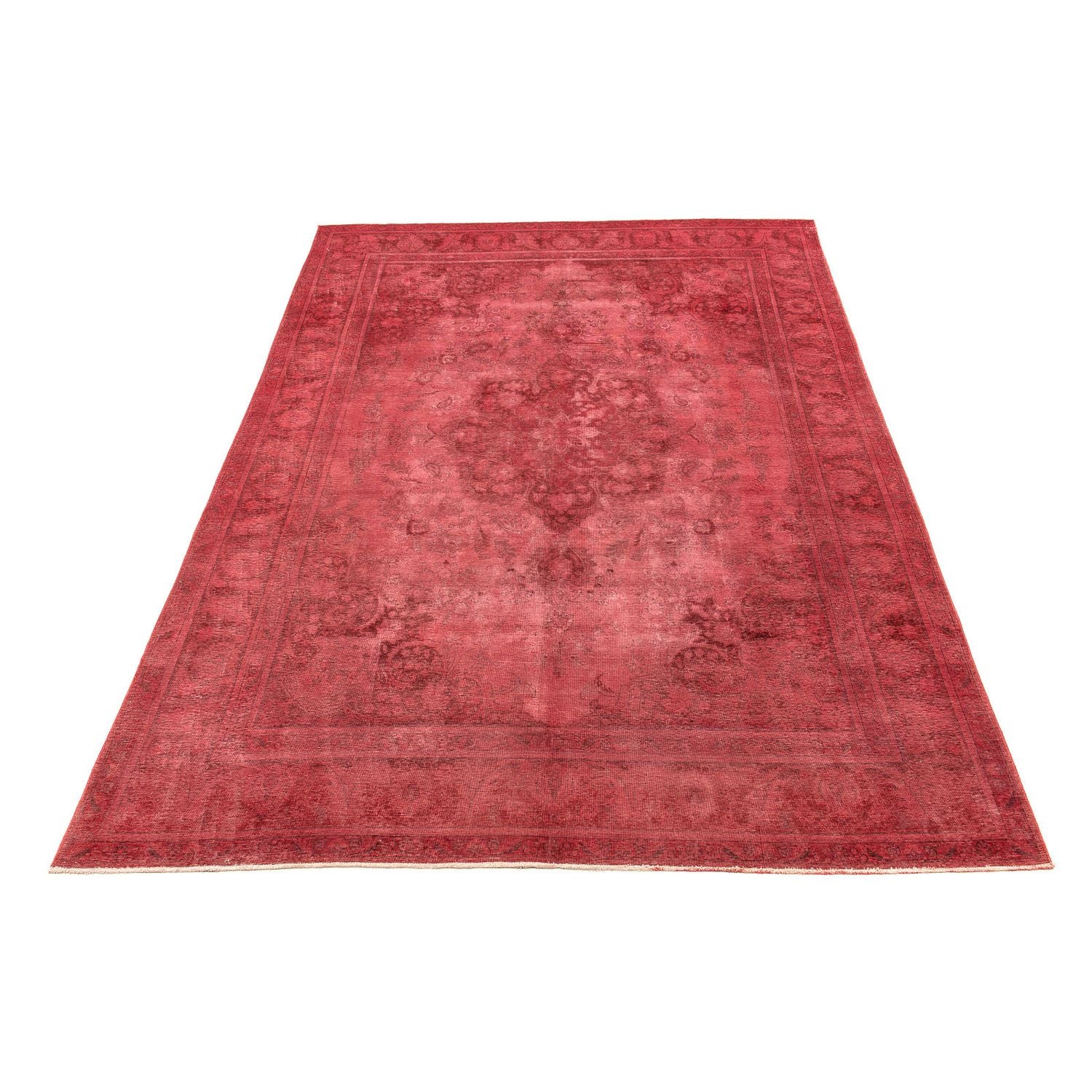 Alfombra Vintage - 383 x 285 cm - rojo oscuro