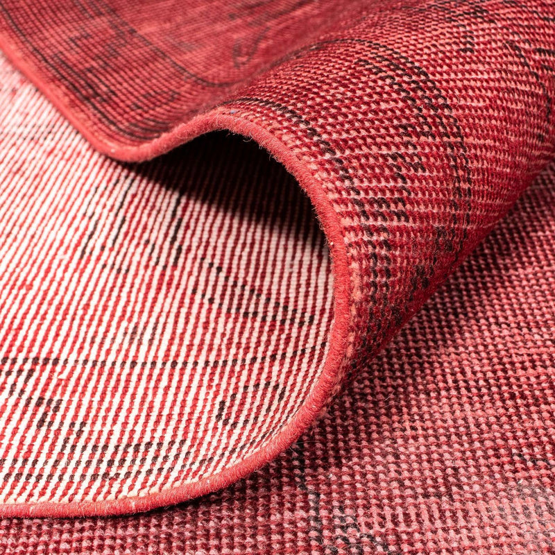Alfombra de diseño - 210 x 156 cm - rojo oscuro
