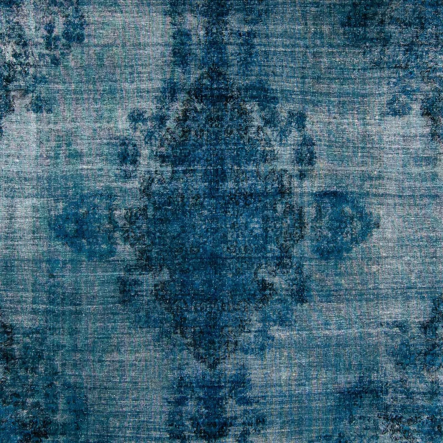 Alfombra Vintage - 378 x 295 cm - azul oscuro