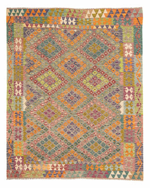 Alfombra Kelim - Splash - 241 x 202 cm - multicolor