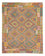 Alfombra Kelim - Splash - 241 x 202 cm - multicolor