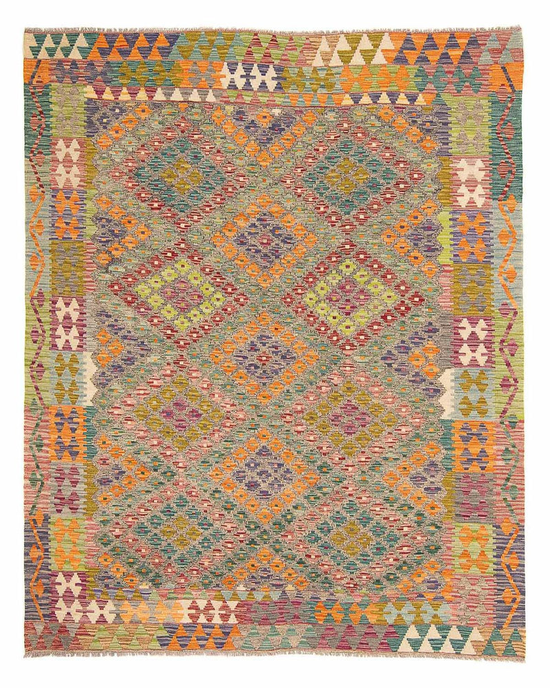 Alfombra Kelim - Splash - 241 x 202 cm - multicolor