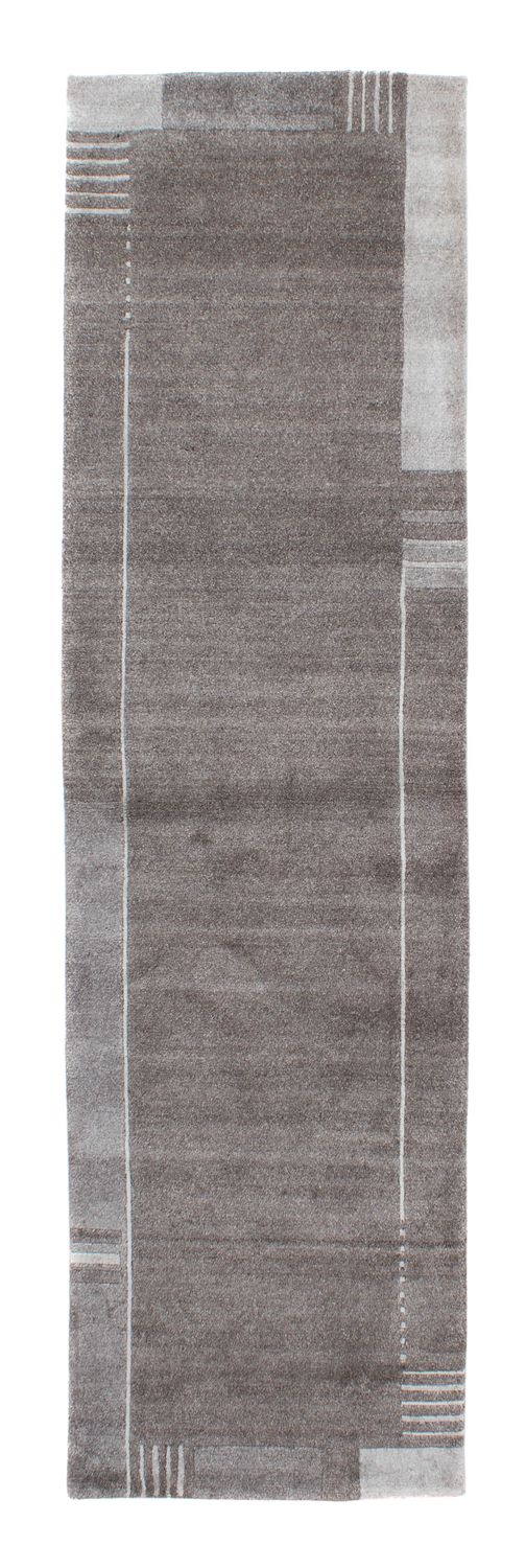 Alfombra de pasillo Alfombra de Nepal - 300 x 80 cm - gris
