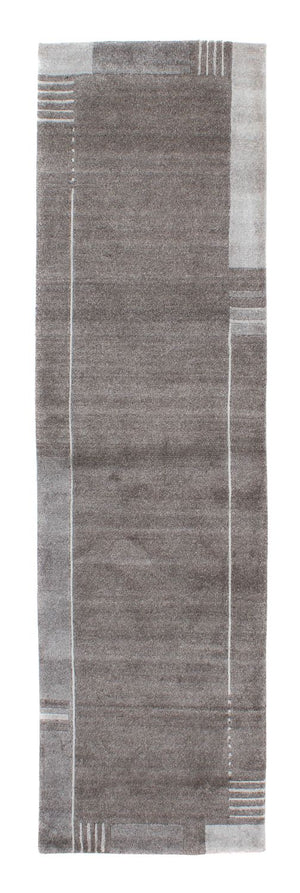 Alfombra de pasillo Alfombra de Nepal - 300 x 80 cm - gris