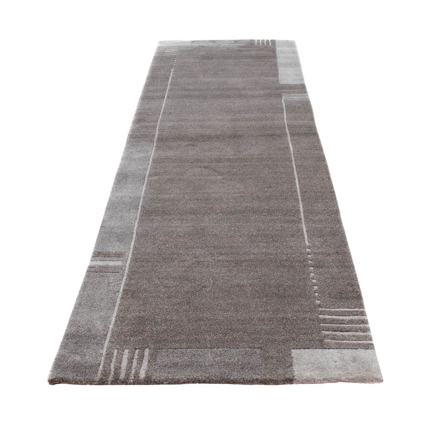 Alfombra de pasillo Alfombra de Nepal - 300 x 80 cm - gris