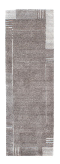 Alfombra de pasillo Alfombra de Nepal - 250 x 80 cm - gris