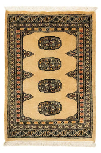 Alfombra afgana - Bukhara - 91 x 65 cm - marrón claro