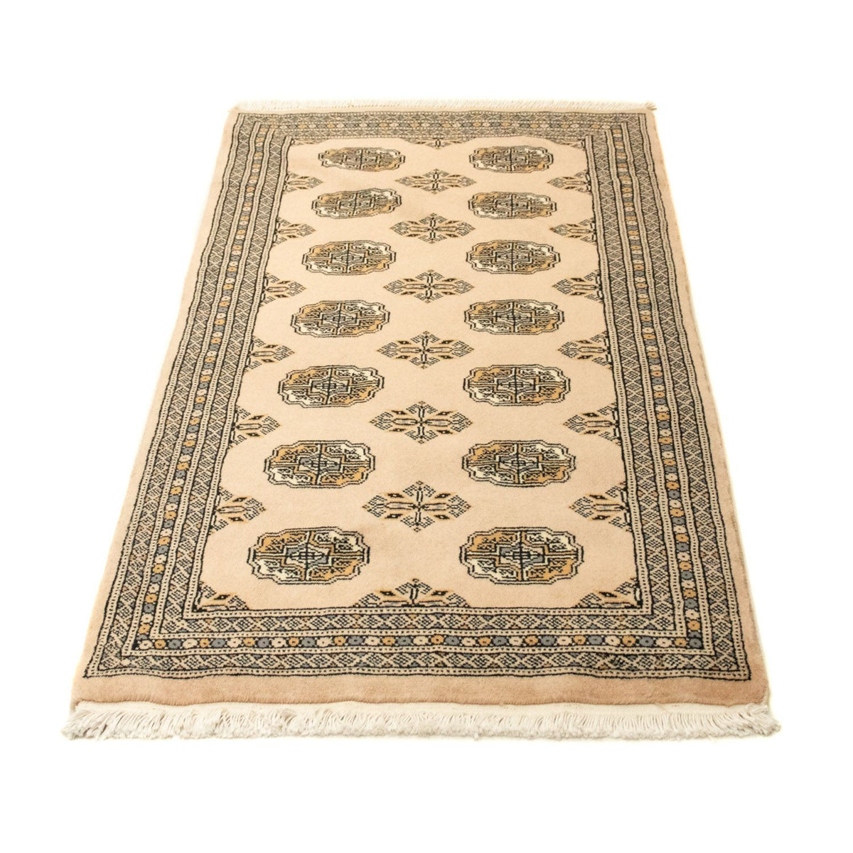 Alfombra afgana - Bukhara - 130 x 77 cm - beige