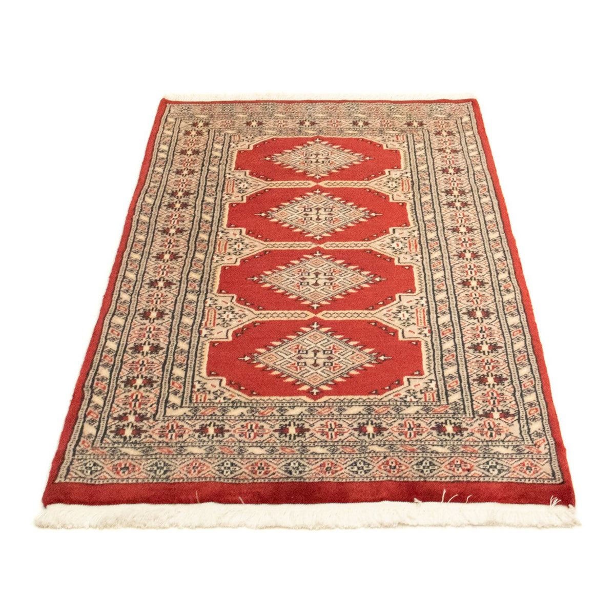 Alfombra afgana - Bukhara - 127 x 77 cm - rojo