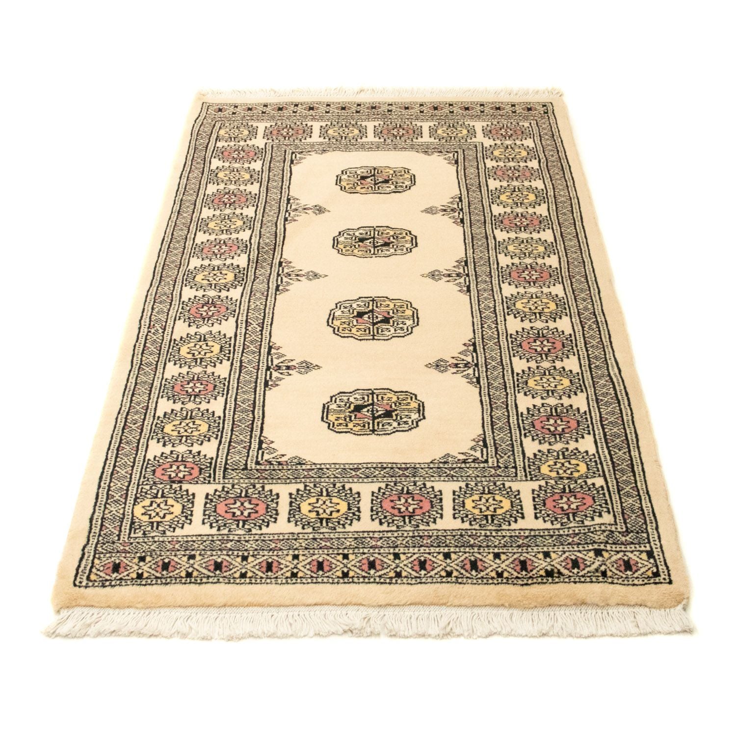 Alfombra afgana - Bukhara - 126 x 78 cm - beige