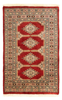 Alfombra afgana - Bukhara - 123 x 78 cm - rojo