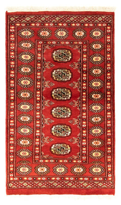 Alfombra afgana - Bukhara - 132 x 78 cm - rojo