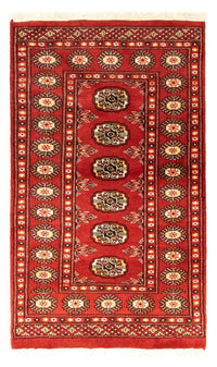 Alfombra afgana - Bukhara - 132 x 78 cm - rojo