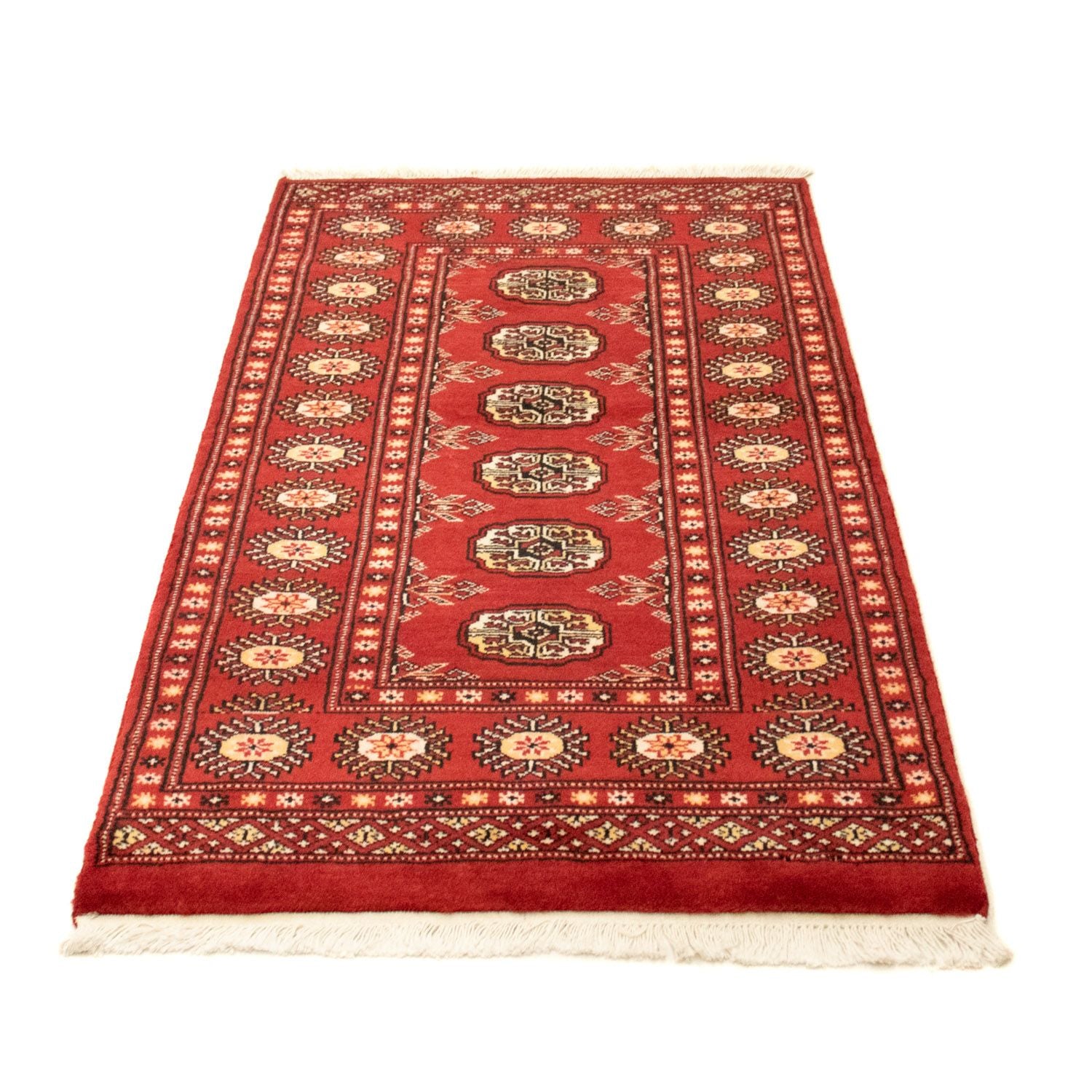 Alfombra afgana - Bukhara - 132 x 78 cm - rojo