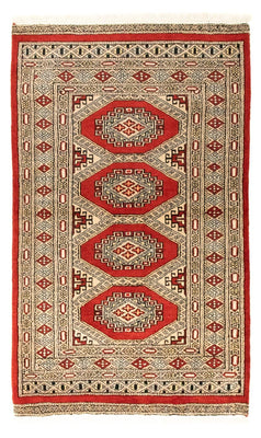 Alfombra afgana - Bukhara - 133 x 78 cm - rojo