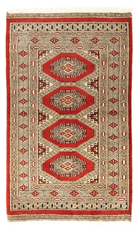 Alfombra afgana - Bukhara - 133 x 78 cm - rojo