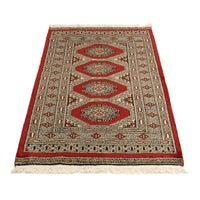 Alfombra afgana - Bukhara - 124 x 79 cm - rojo