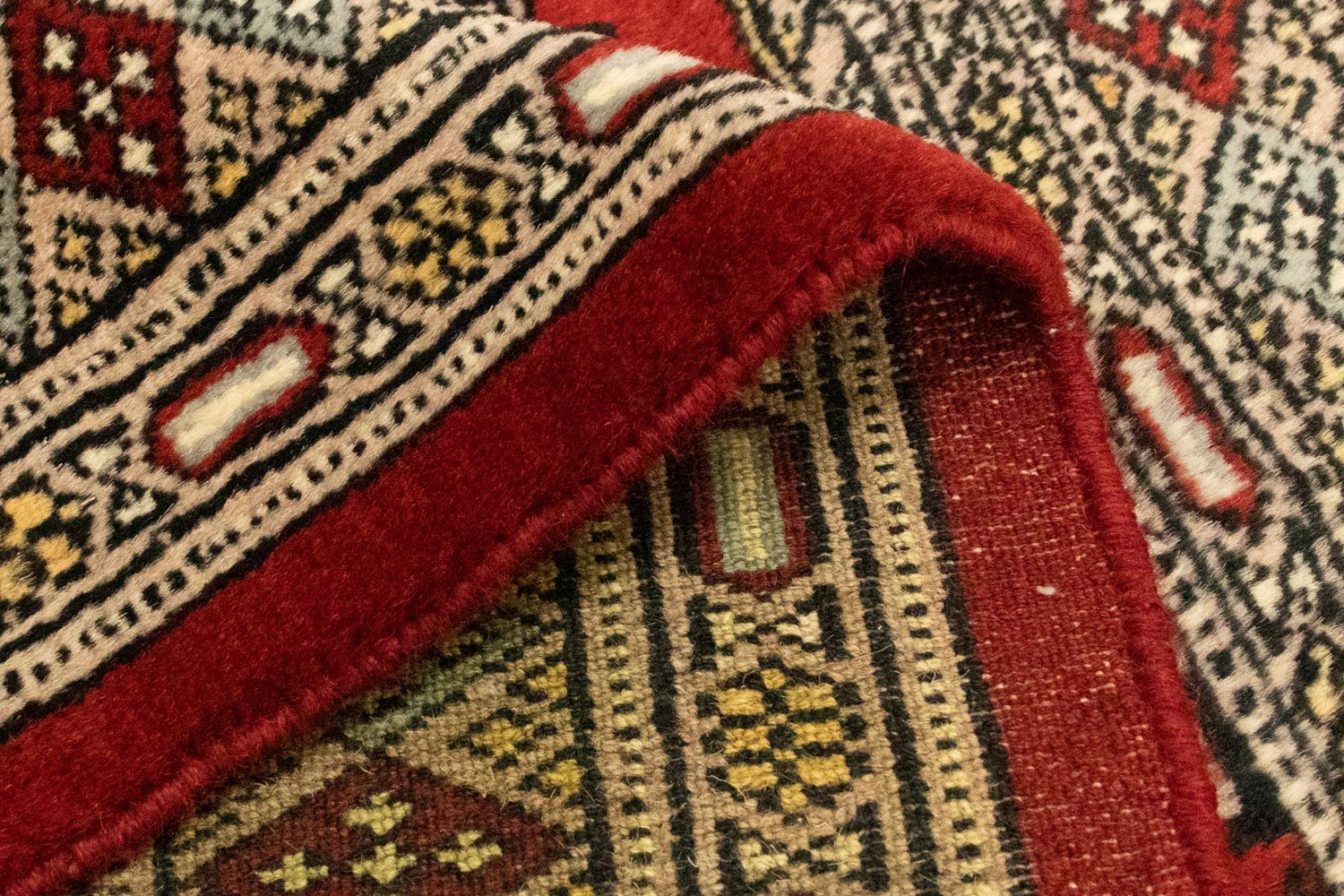 Alfombra afgana - Bukhara - 124 x 79 cm - rojo