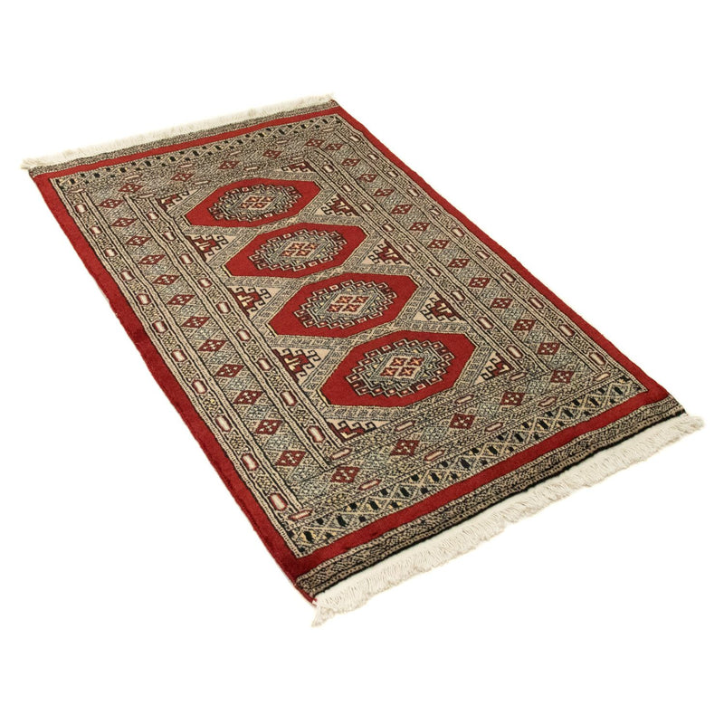 Alfombra afgana - Bukhara - 124 x 79 cm - rojo