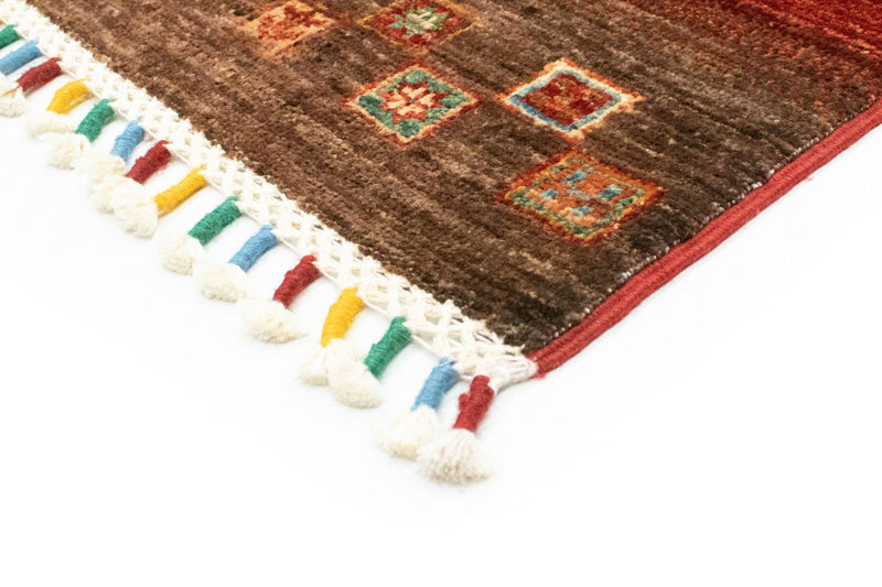 Alfombra Gabbeh - Loribaft Persa - 214 x 152 cm - multicolor
