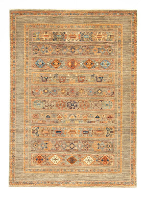 Alfombra afgana - 199 x 150 cm - gris