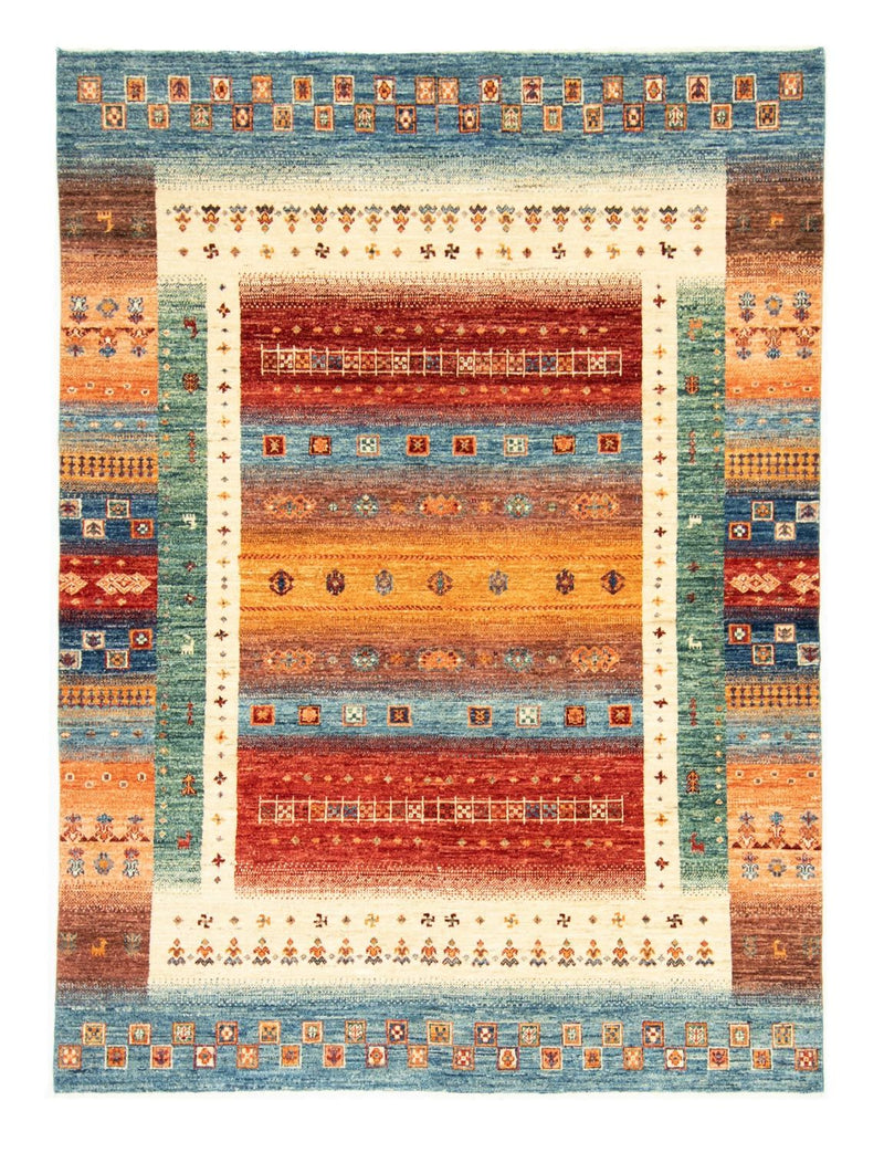 Alfombra Gabbeh - Loribaft Persa - 197 x 151 cm - multicolor