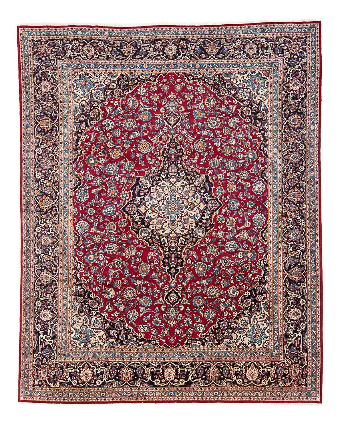 Alfombra persa - Keshan - 375 x 291 cm - rojo