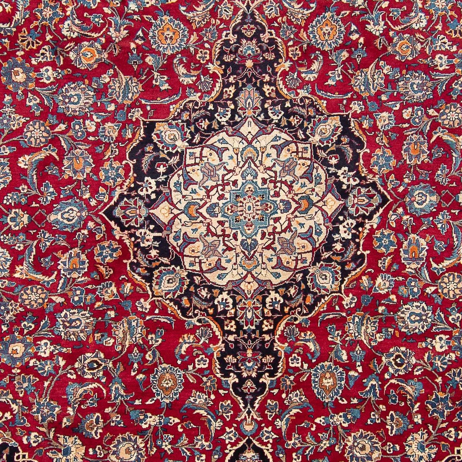 Alfombra persa - Keshan - 375 x 291 cm - rojo