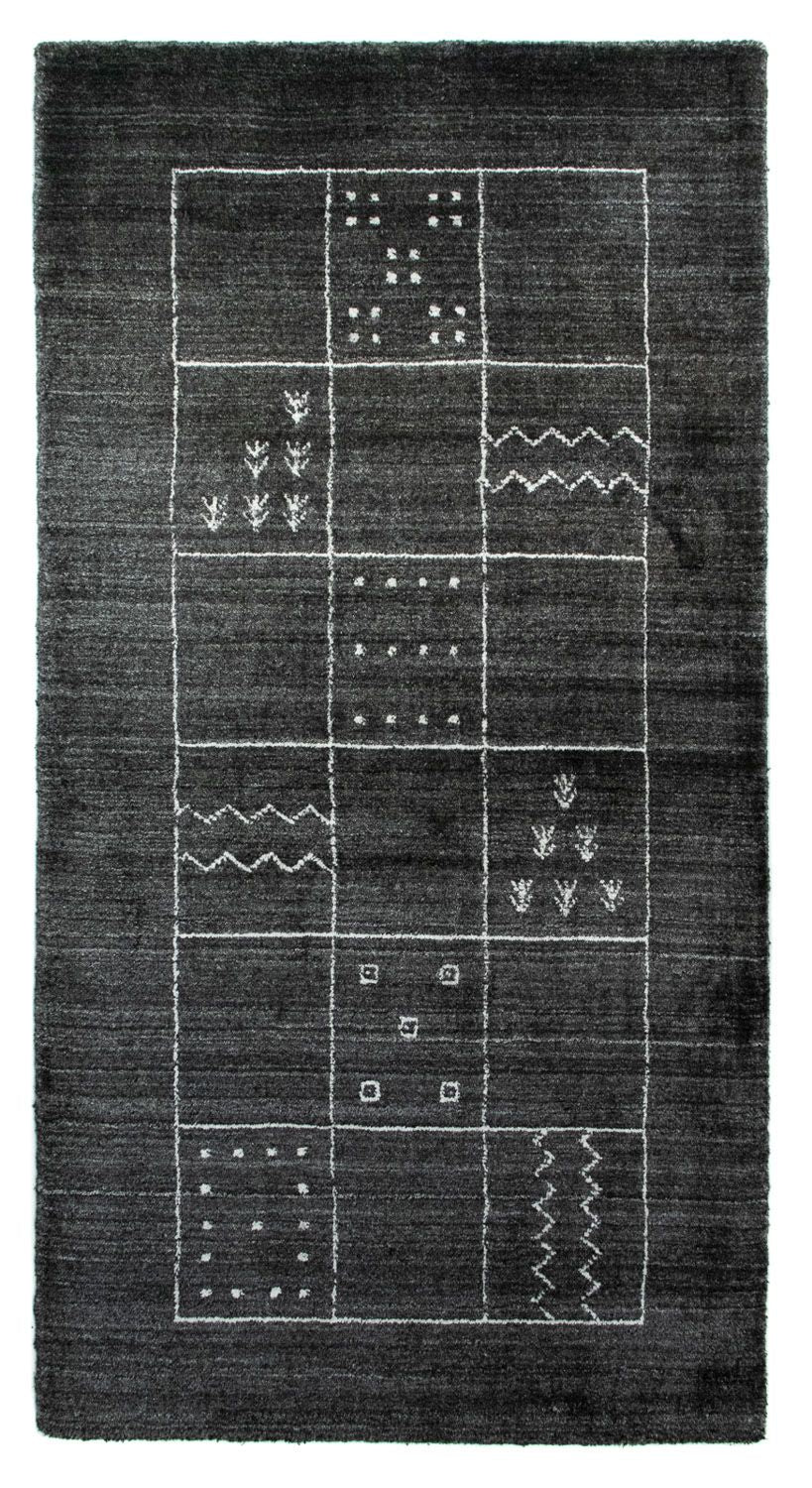Alfombra Vintage - 140 x 70 cm - gris oscuro