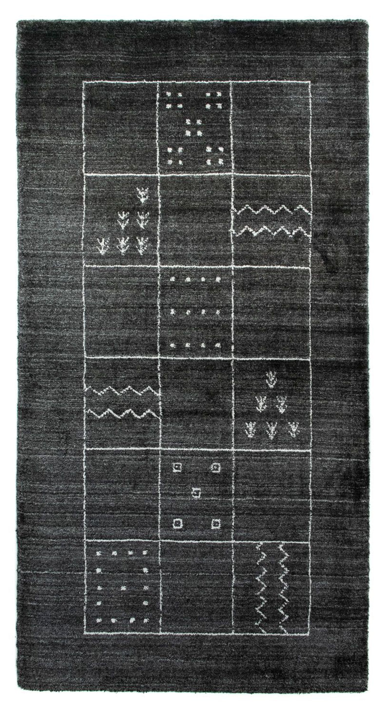 Alfombra Vintage - 140 x 70 cm - gris oscuro