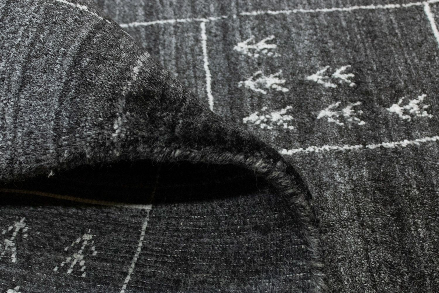 Alfombra Vintage - 140 x 70 cm - gris oscuro